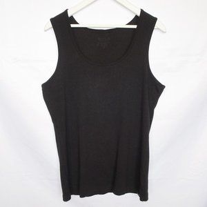 Roots 73 Black Ribbed Tank Top